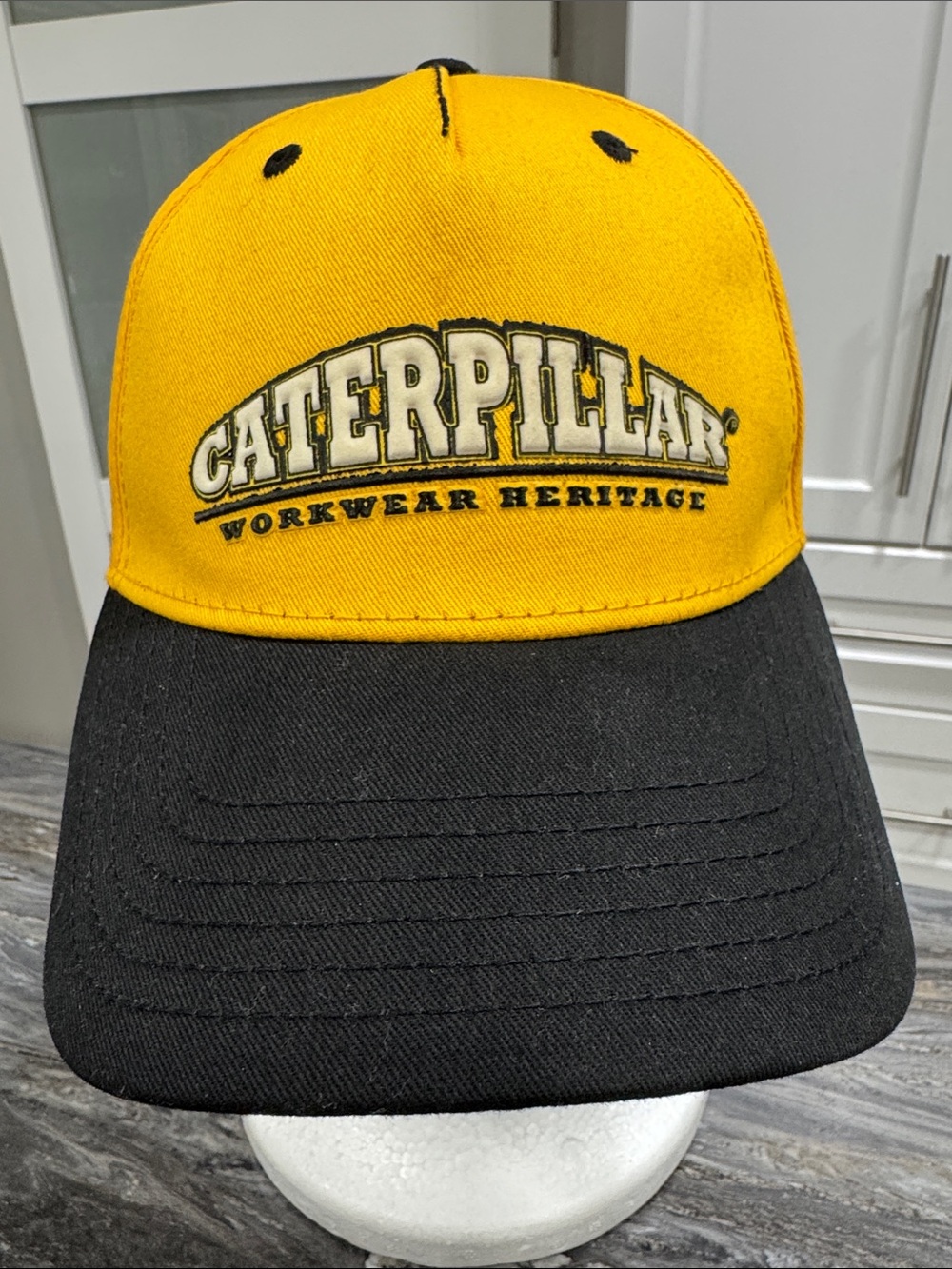 Caterpillar Workwear Heritage Adjustable Cap – Yellow & Black